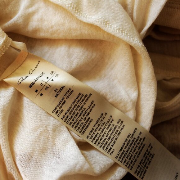 BNWT SS25 RICK OWENS "HOLLYWOOD" ANTHEM TANK TOP M - Picture 9 of 12